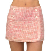 A&F Pink Plaid Mini Skirt (S)