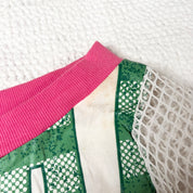 Netted Long Sleeve Graphic Top (S)