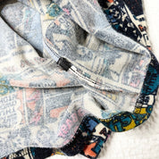Comic Graphic Mock Neck Sweater (M)