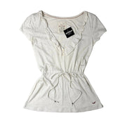 Hollister Tie Front Babydoll Top (M)