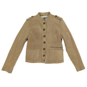 Military Style Suede Jacket (L)