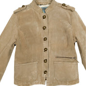 Military Style Suede Jacket (L)