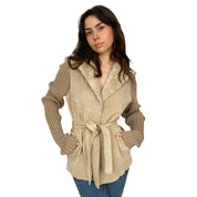 Tan Suede Belted Top (M)