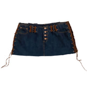 Lace Up Mini Skirt (M)