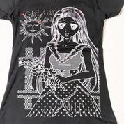 Anime Girl Bedazzled Graphic Tee (S)