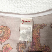 Vintage Guess Semi-Sheer Graphic Top (M)
