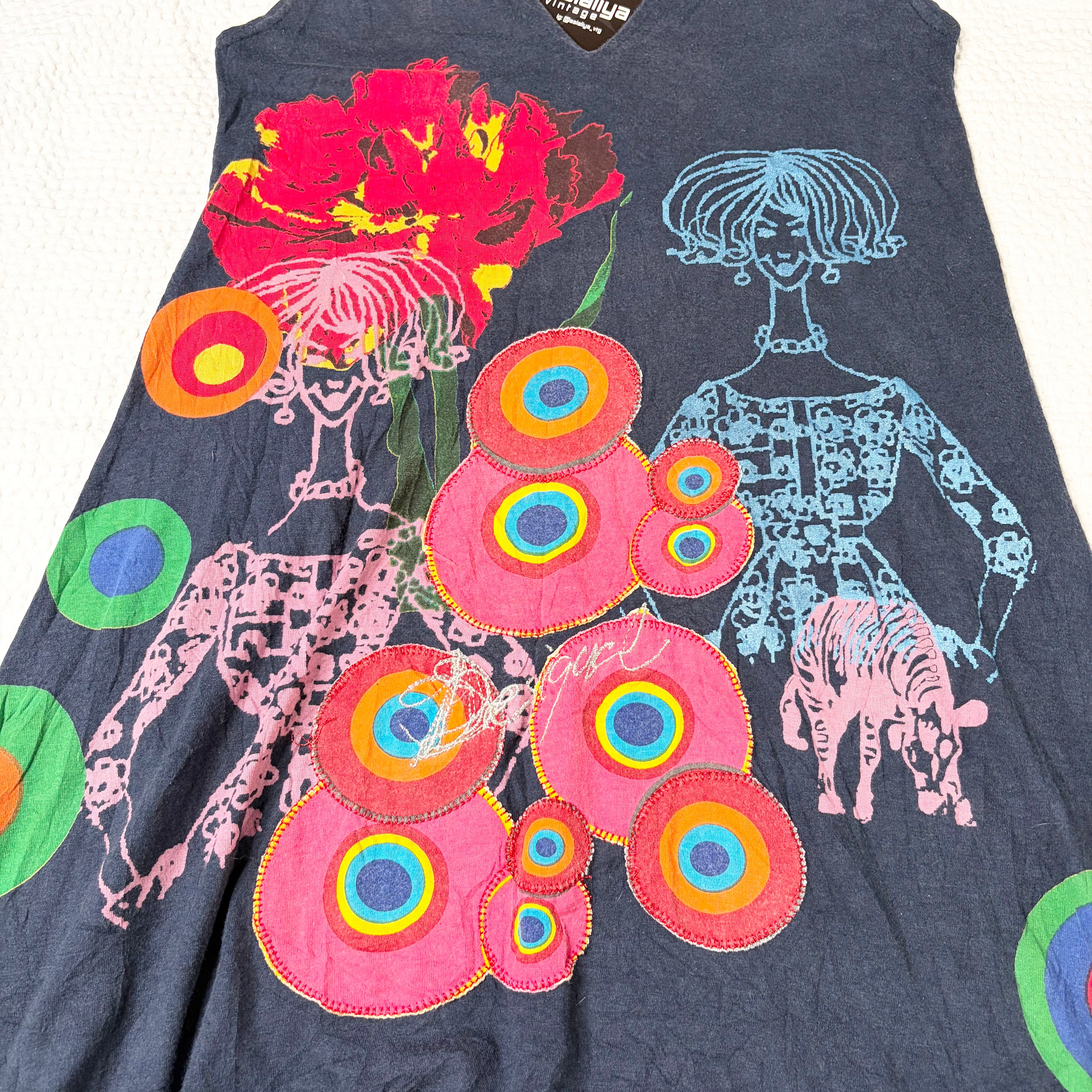 Desigual Embroidered Graphic dress (S)