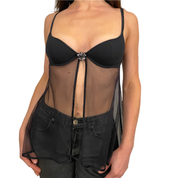 Victorias Secret Mesh Split Front (34B)
