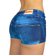 Paul Jones Denim Illusion Micro Shorts (S)