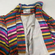 Fruity Silk Striped Shacket (XS)