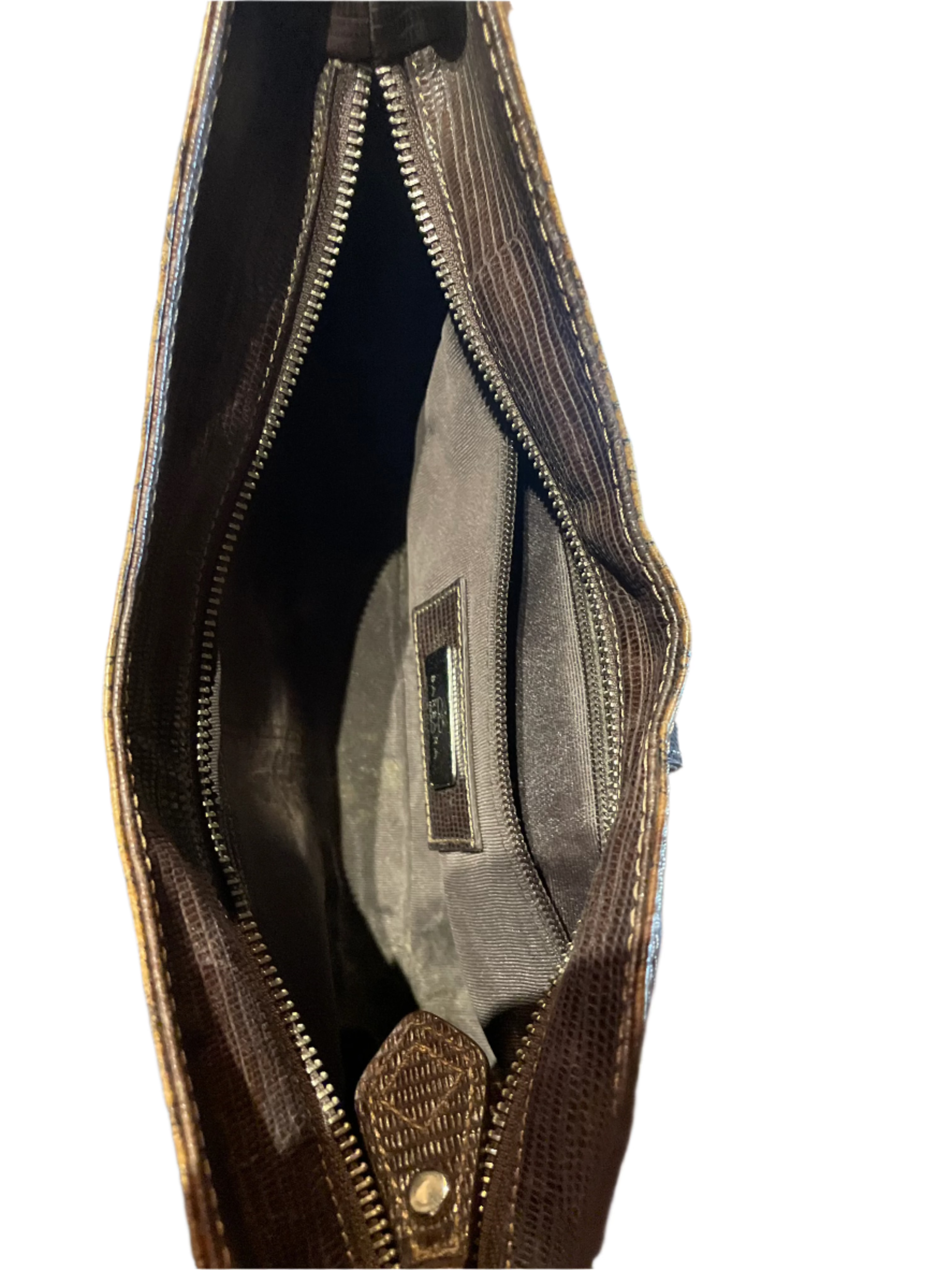Leather shoulder bag