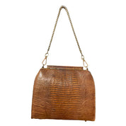 Snakeskin structured purse