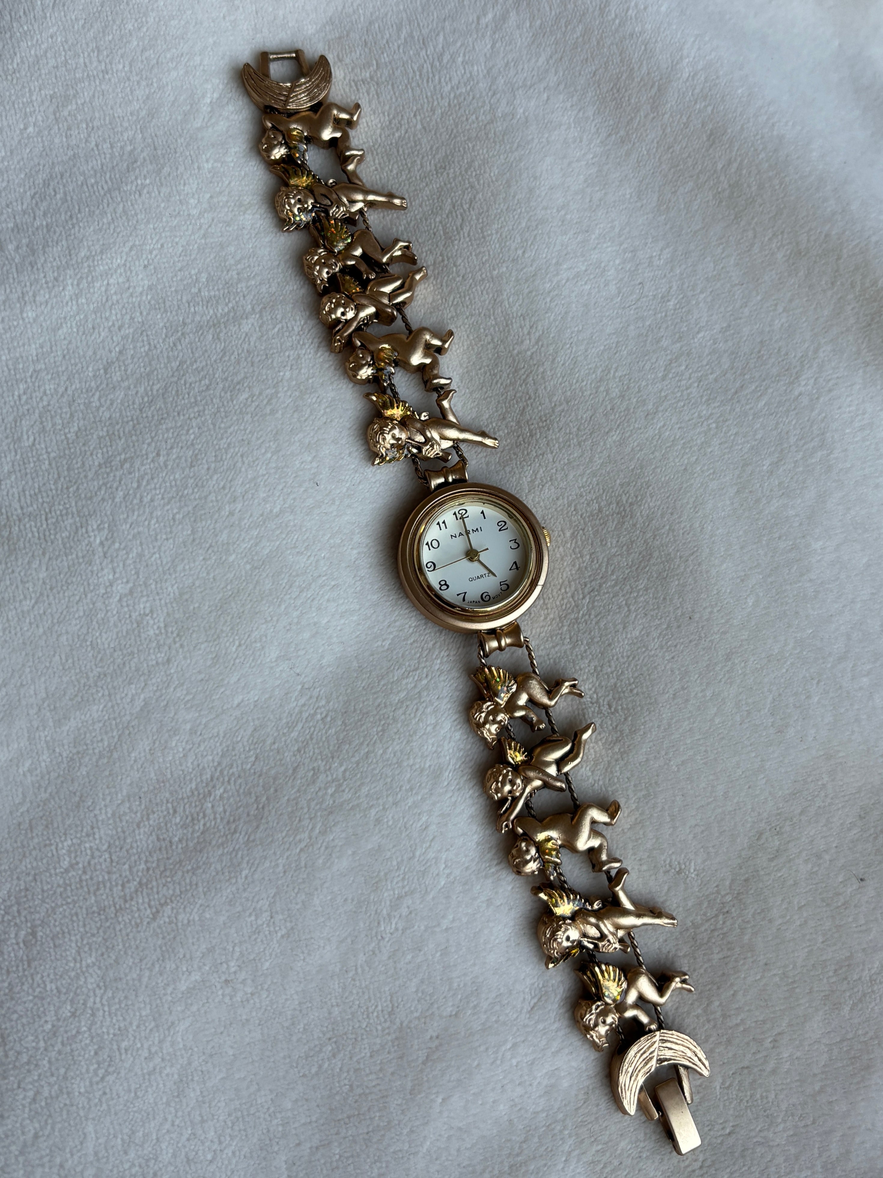 Angel Baby Sliding Charm Watch