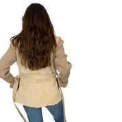 Tan Suede Belted Top (M)