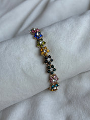 Vintage Vibrant Flower Bracelet