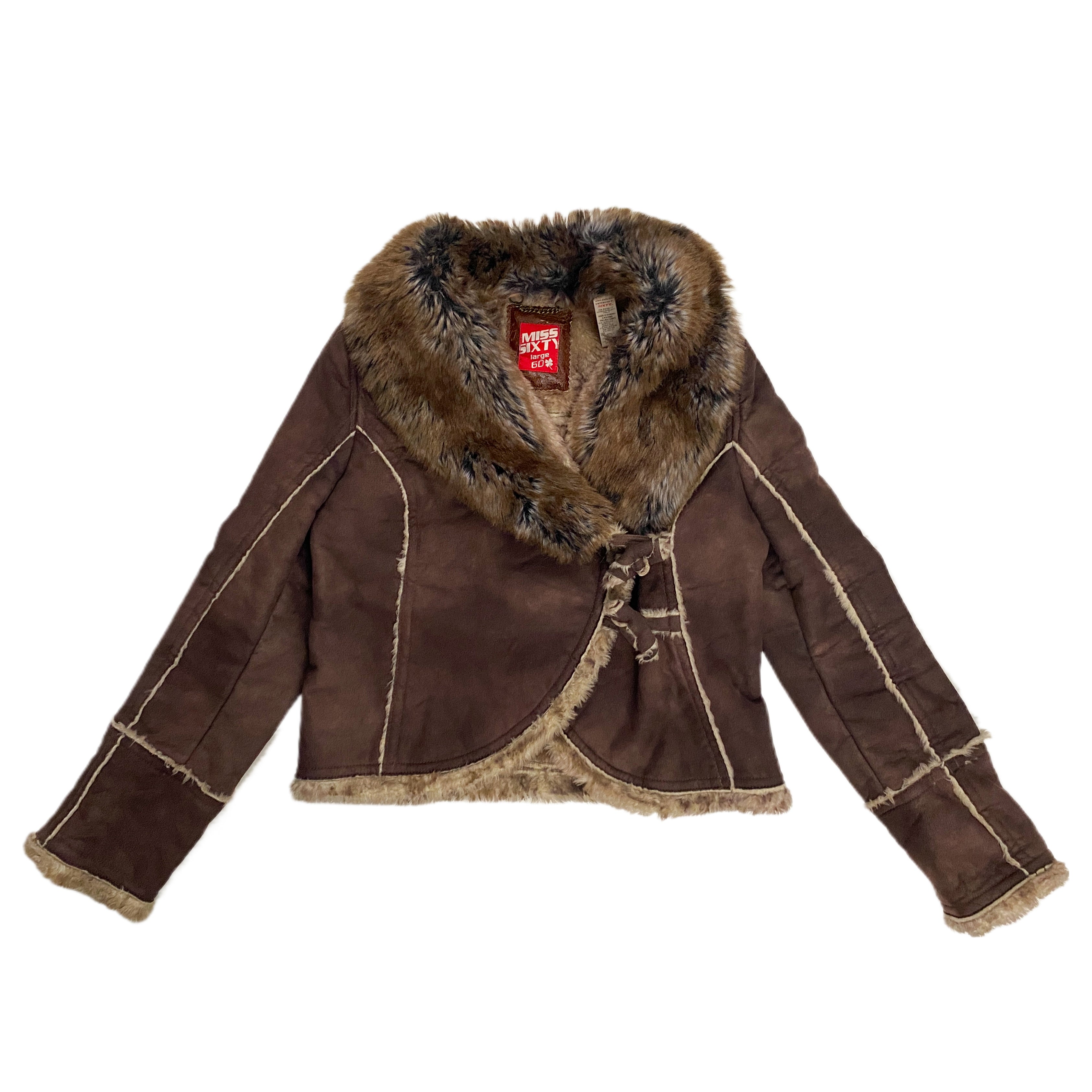 Miss Sixty Faux Fur Jacket (L) – Holy Thrift