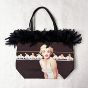 Marilyn Monroe Feather Trim Bag