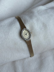 Vintage Genuine Diamond Bezel Watch