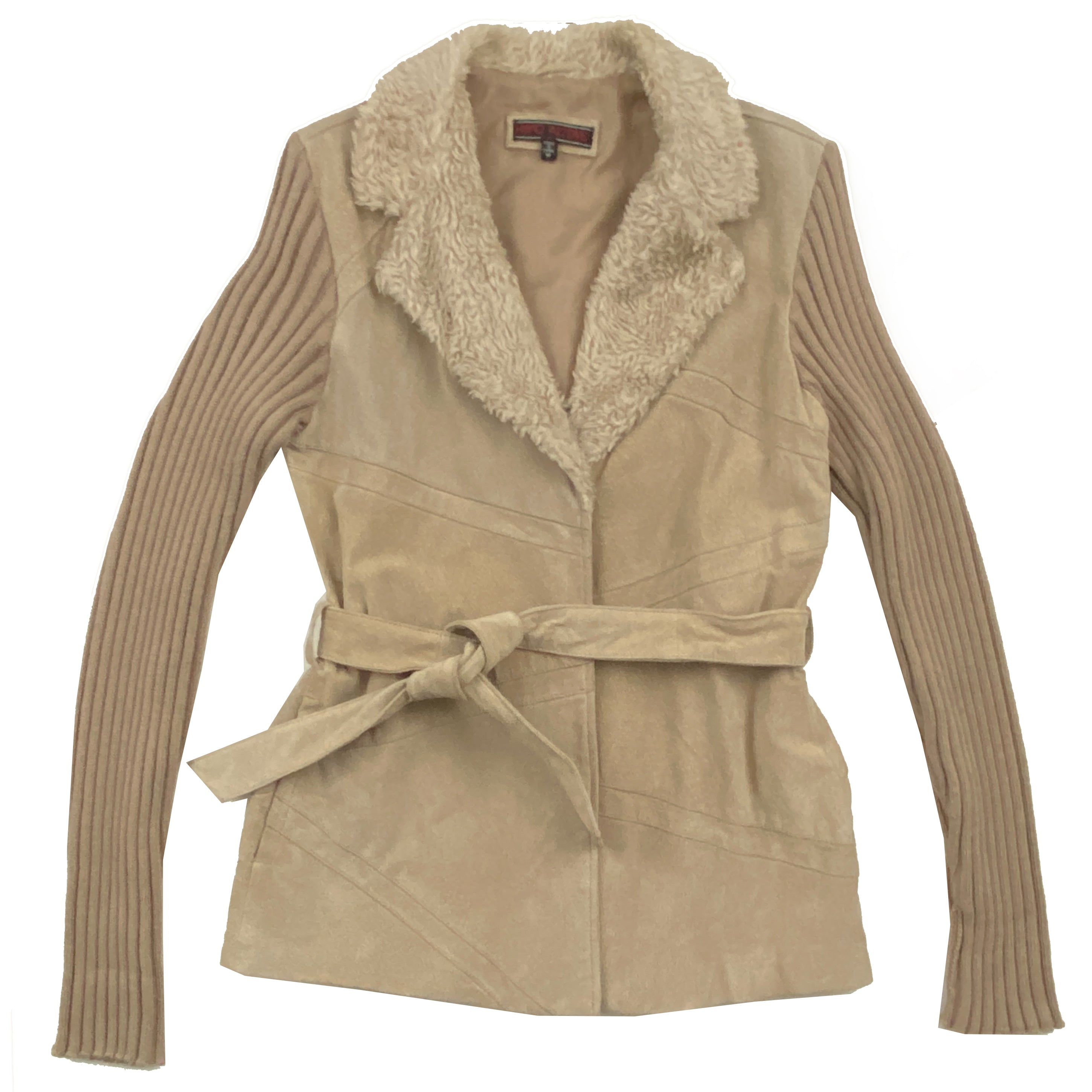 Tan Suede Belted Top (M)