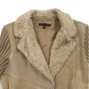 Tan Suede Belted Top (M)