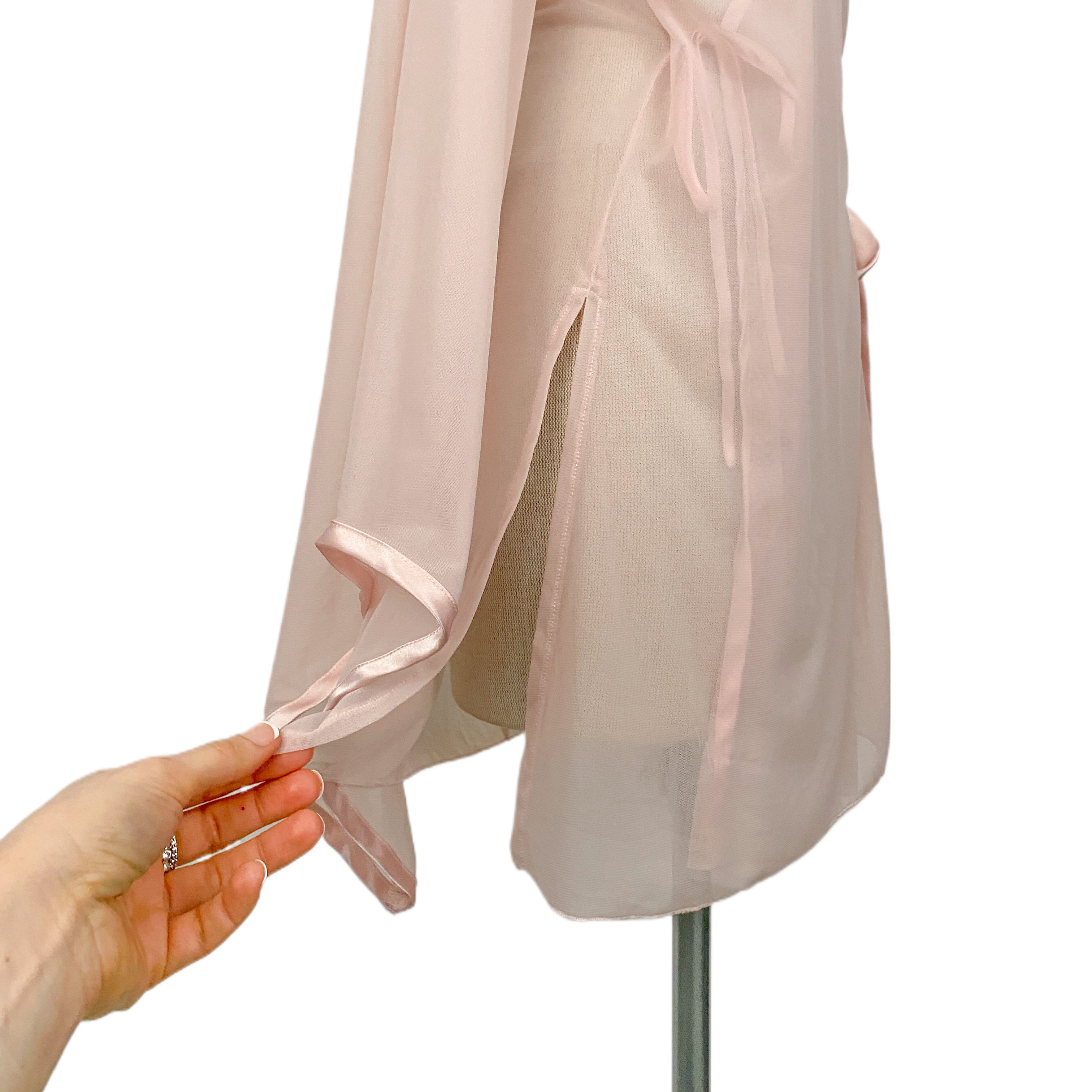 Rose Quartz Mesh Robe (L)