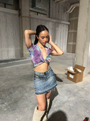Vintage D&G Denim Mini Skirt (XS)