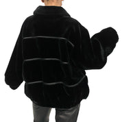 Faux Fur Double Zip Jacket (L)