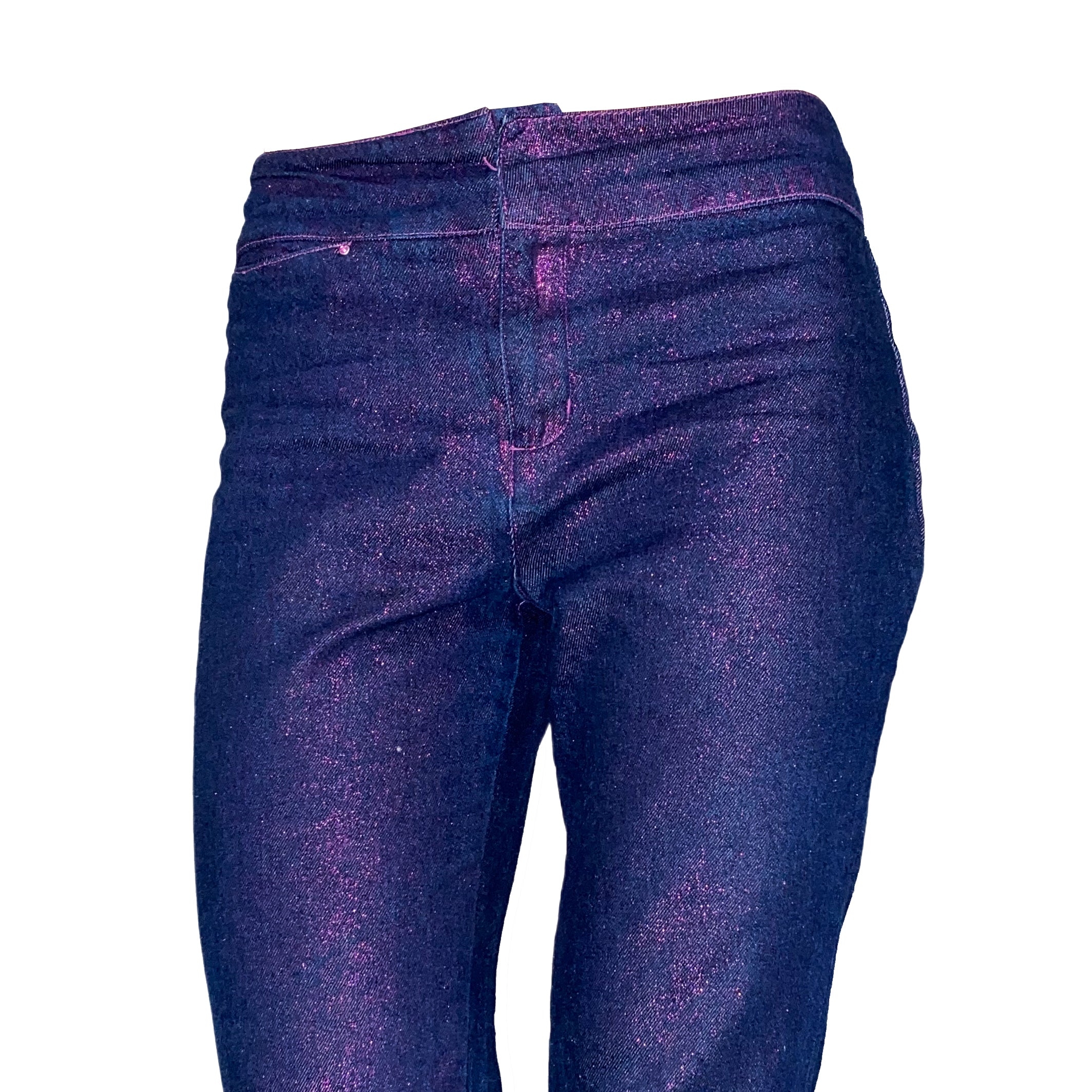 Y2K Purple Glam Pants (S)