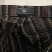 2000s l.e.i Black Striped Pants (M)