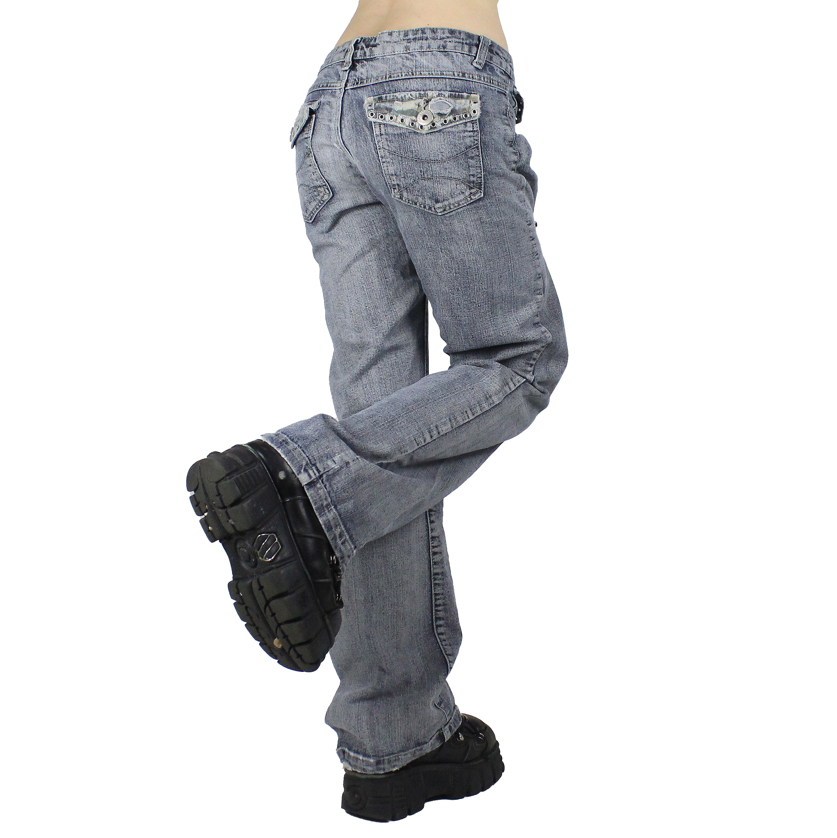 Y2K Faded Grey Flares (M)