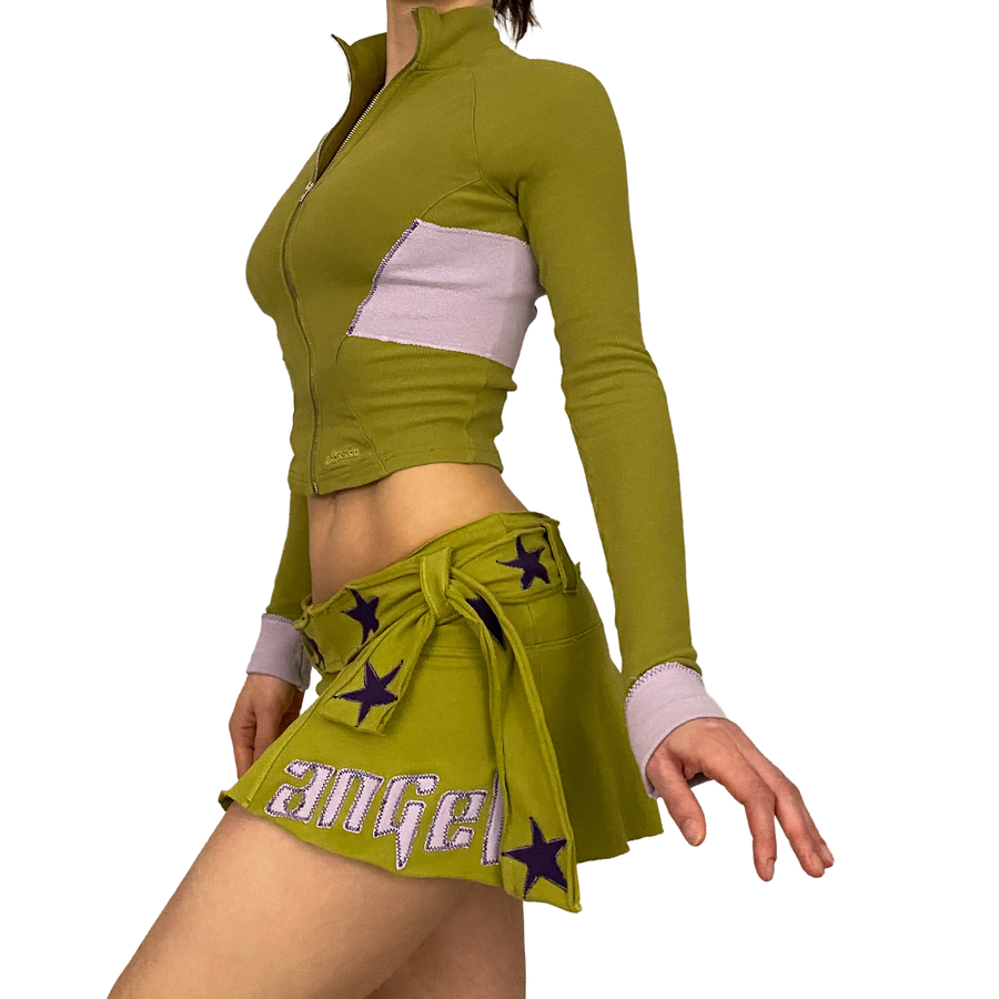 ANGEL SPORT Zip Form Top (XS)