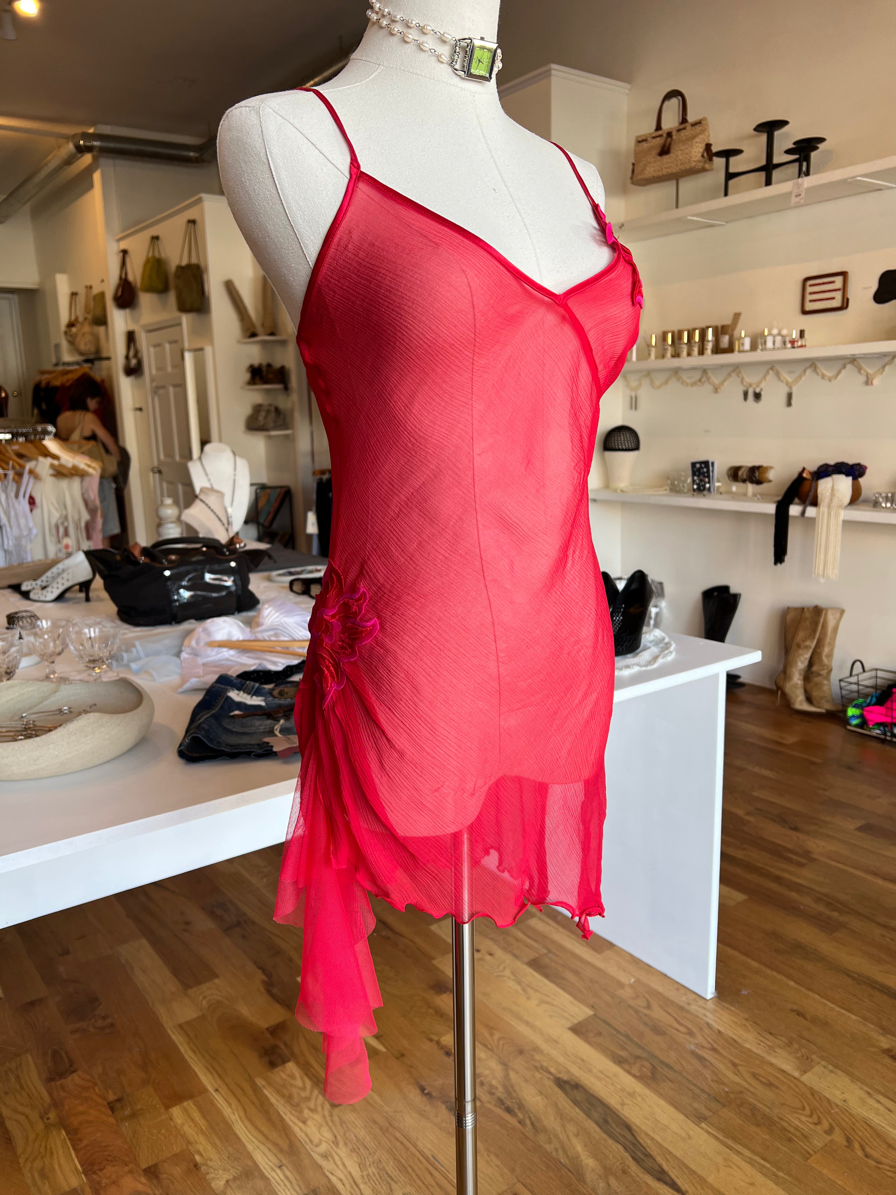2004 Victoria's Secret Silk Mini Dress (M)