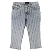 French Faded Denim Capris (M)