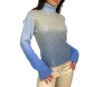 Soft Knit Sequin Turtleneck (M)