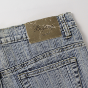 French Faded Denim Capris (M)