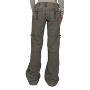Gray Low Rise Cargo Pants (S/M)