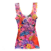 Funky Mesh + Lace Tank Top (S/M)