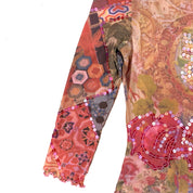 2000s Sequin Butterfly Mesh Top (S)