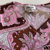 Y2k Slinky Paisley Top (S)