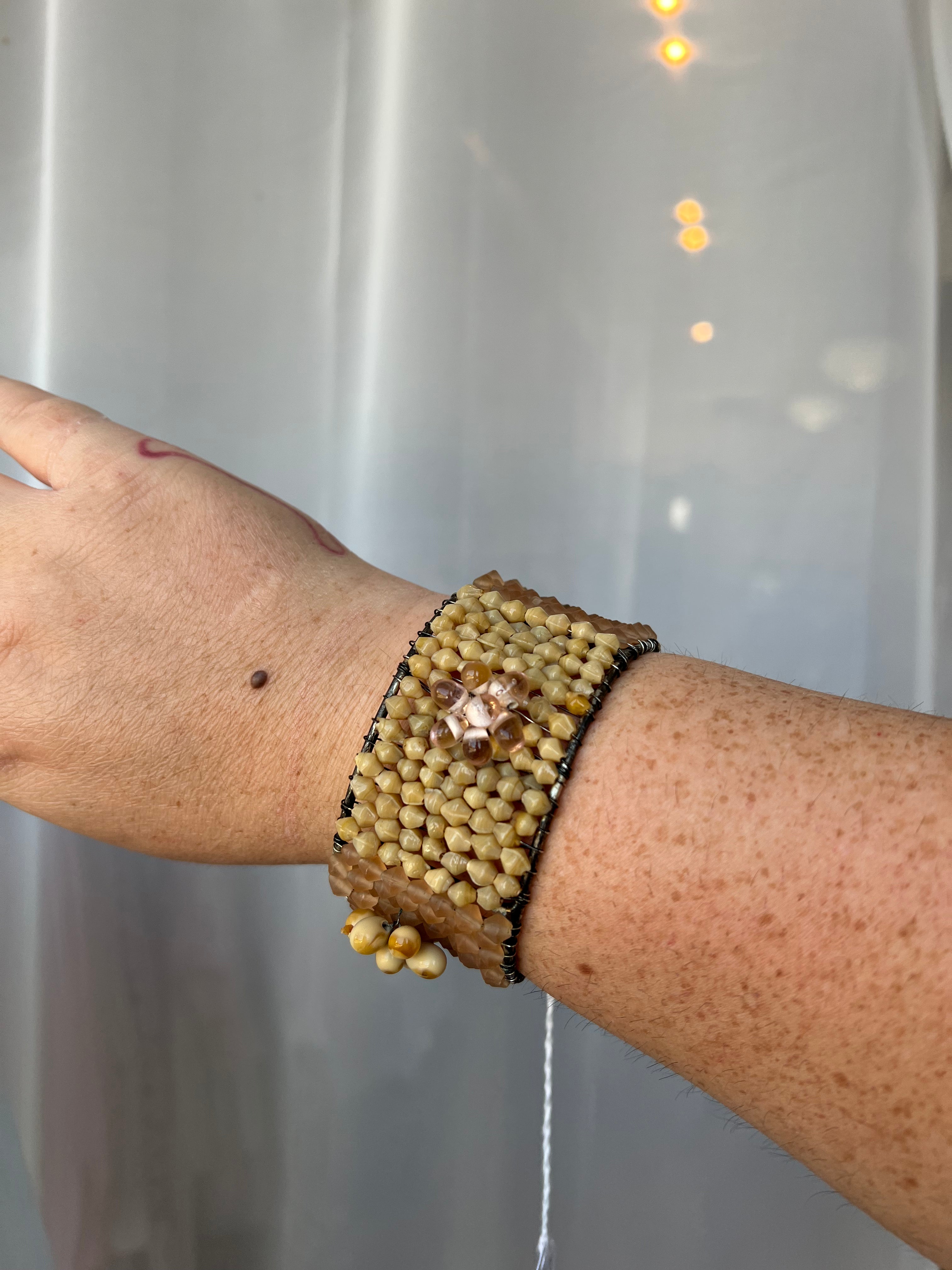 Vintage Beaded Cuff