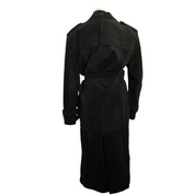 Black Suede Trench Coat