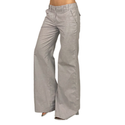 BCBG Flared Pinstripe Mid-Rise Trousers (M)