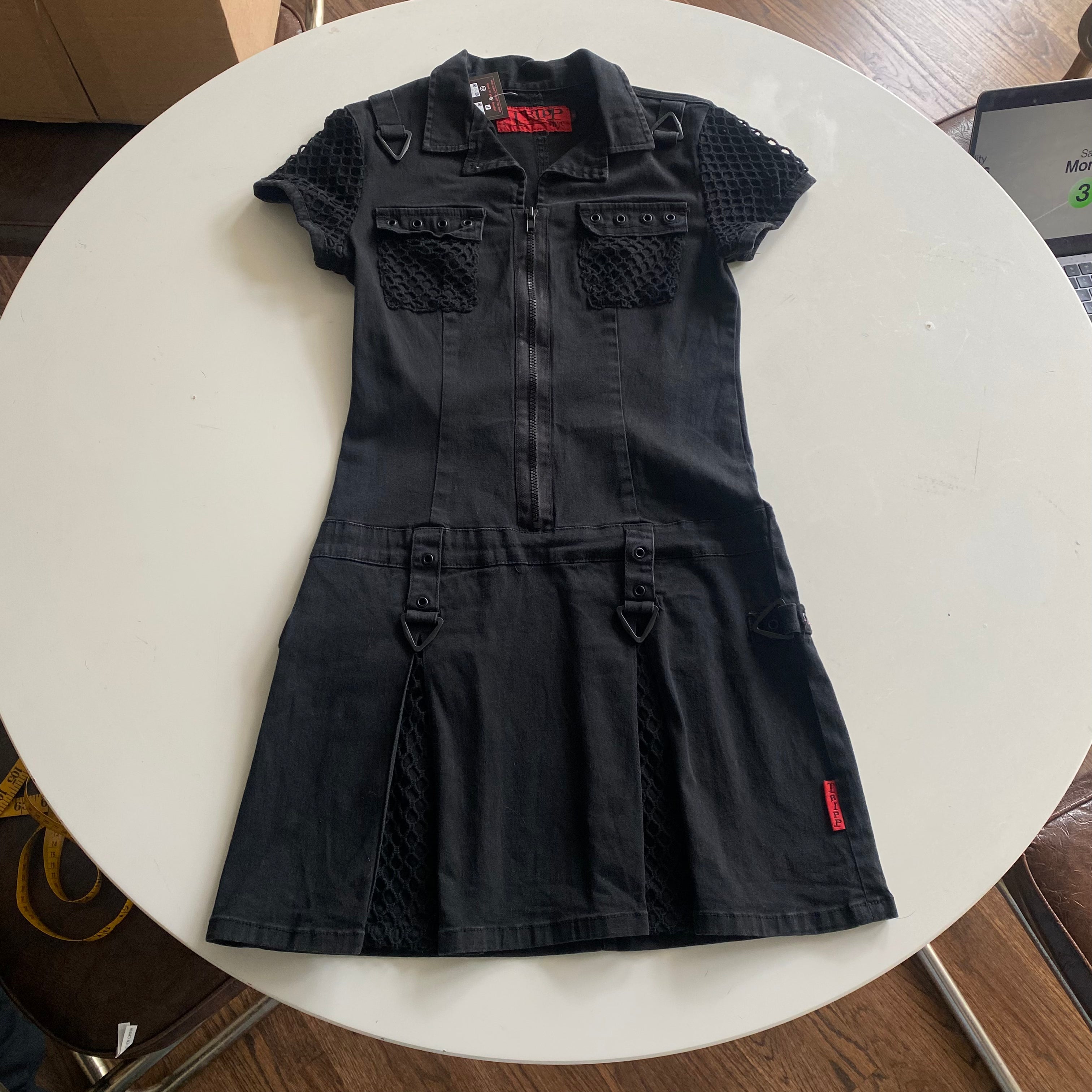 Tripp Nyc Zip Up Mini Dress (S)