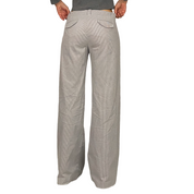 BCBG Flared Pinstripe Mid-Rise Trousers (M)