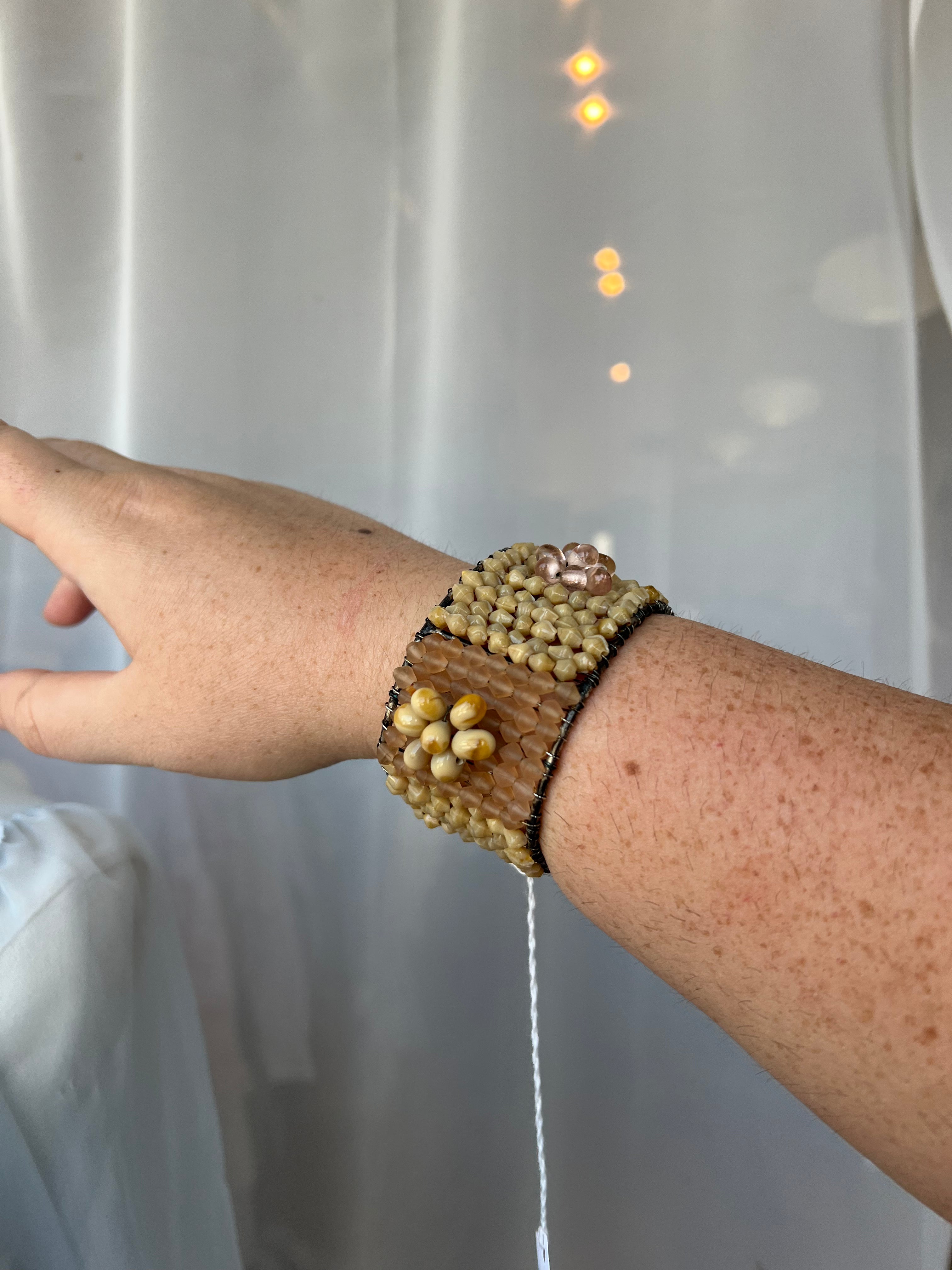 Vintage Beaded Cuff