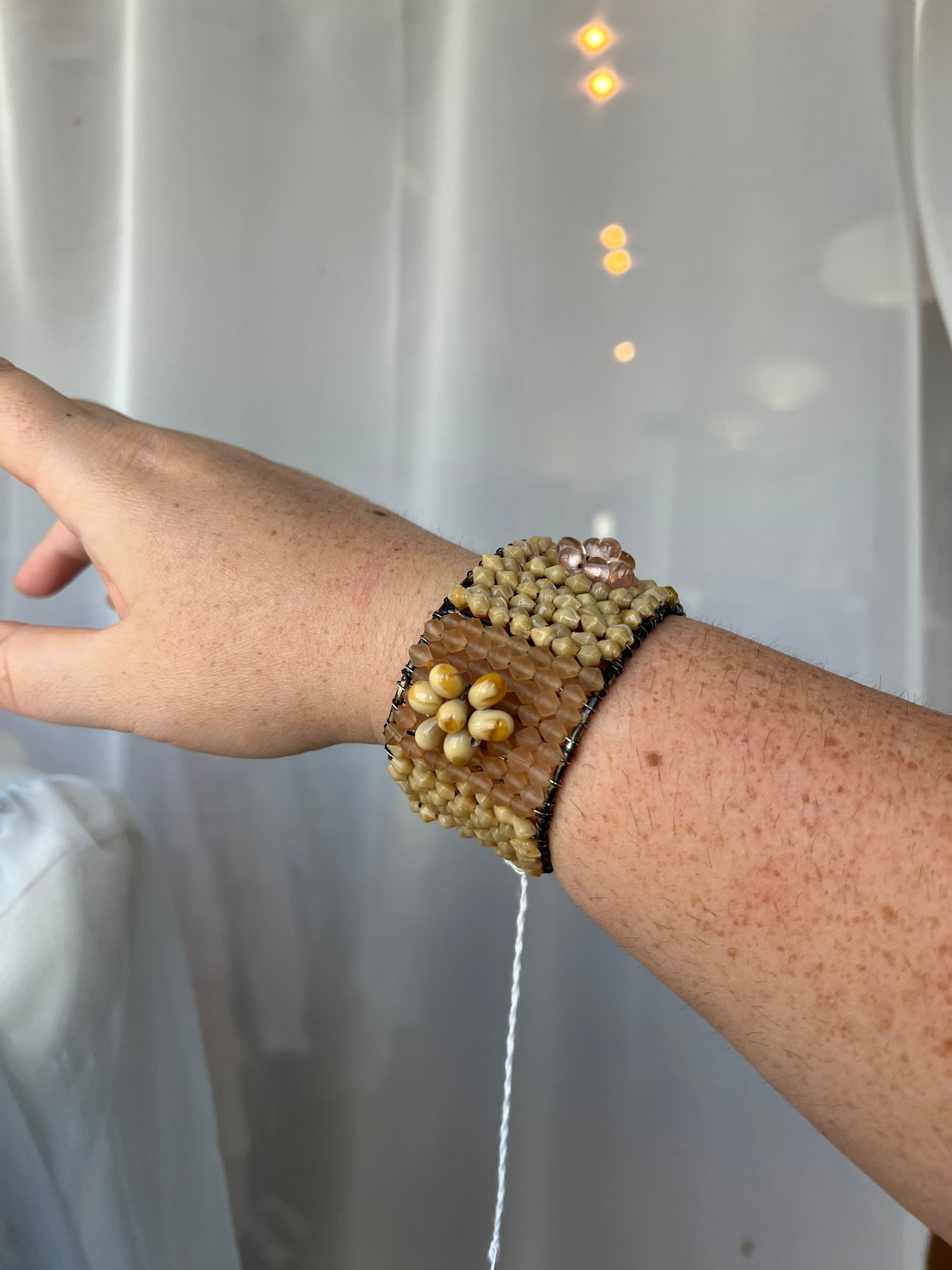 Vintage Beaded Cuff