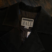 Black Suede Trench Coat