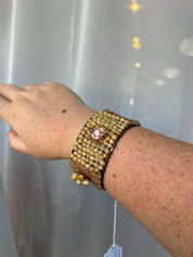 Vintage Beaded Cuff