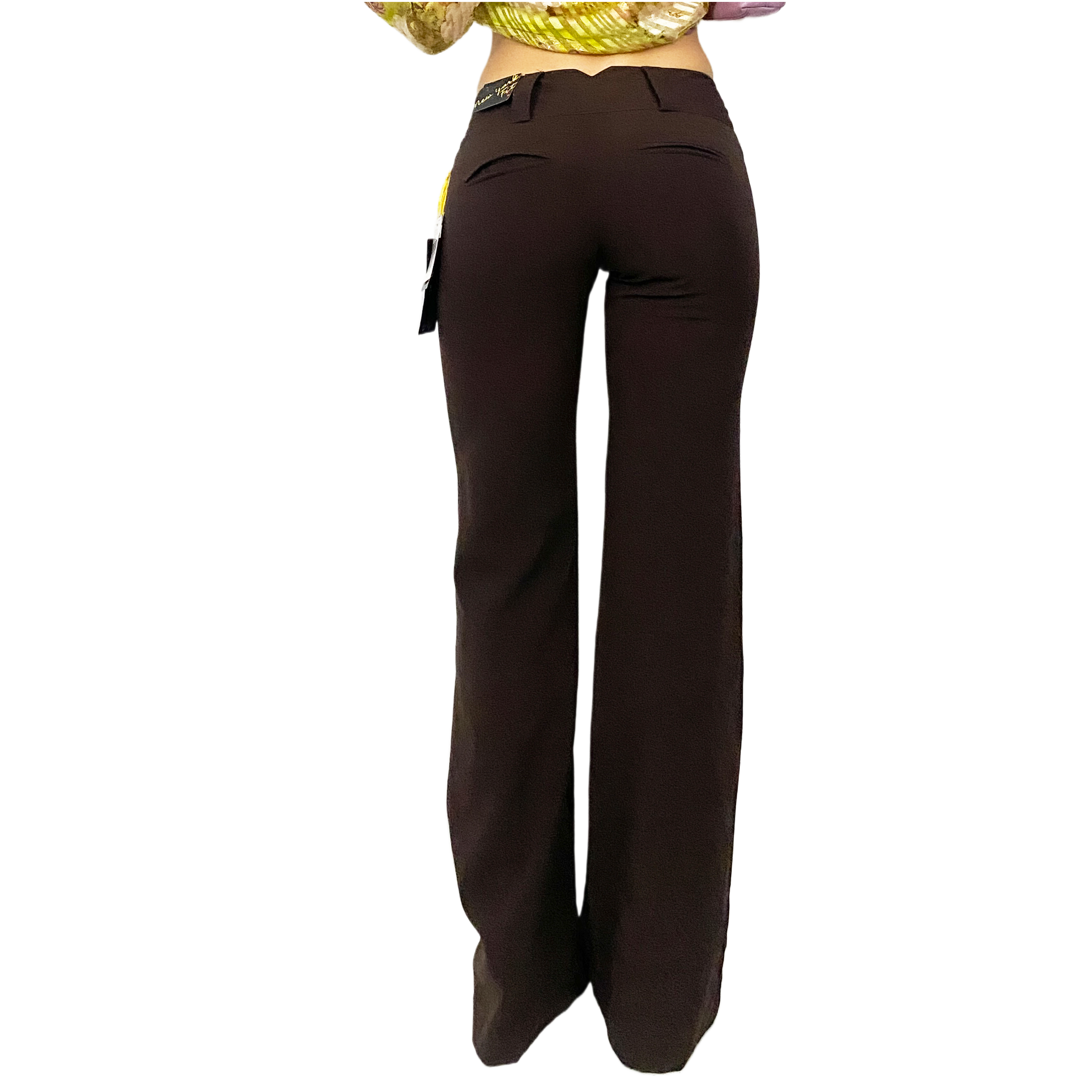 Early 2000's Chocolate Mid-Rise Trousers (XS)