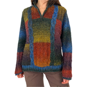 Funky Rainbow Ombre Sweater (L)